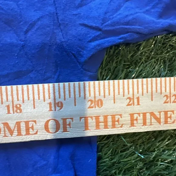 Vintage Y2K Majestic Chicago Cubs NL Central Division Mens Large Blue Tee Shirt - Picture 5 of 9